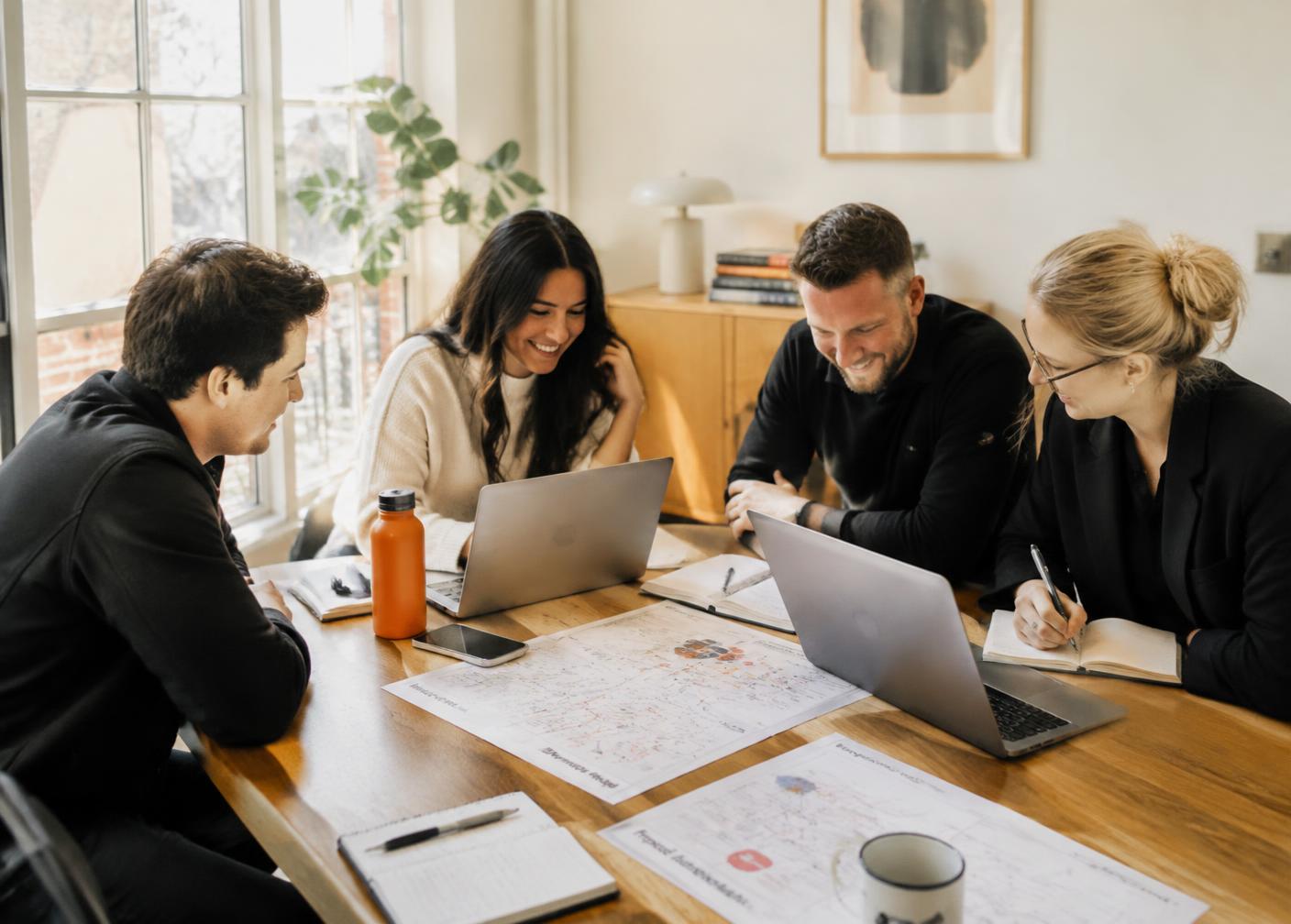 The team planning an SEO system